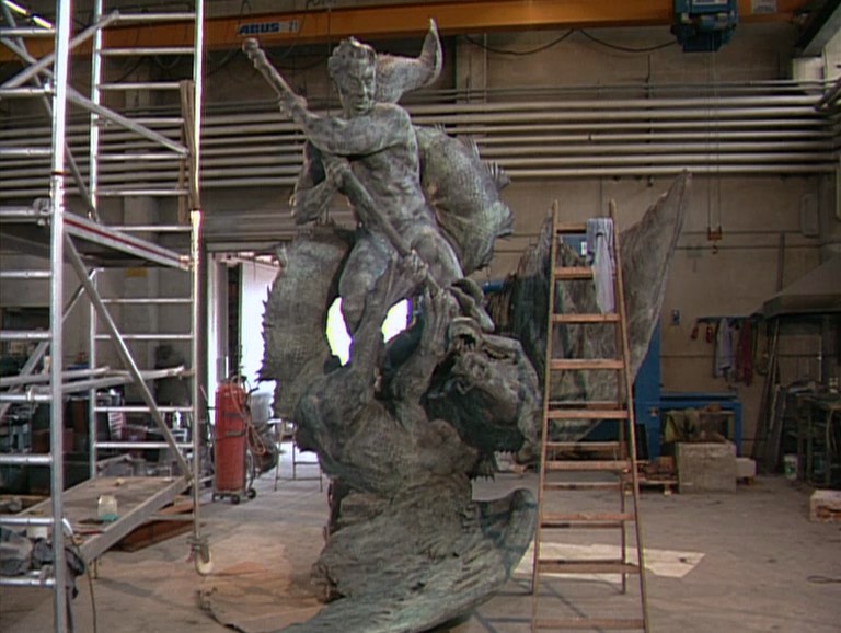 Die Entstehung einer Bronzeplastik